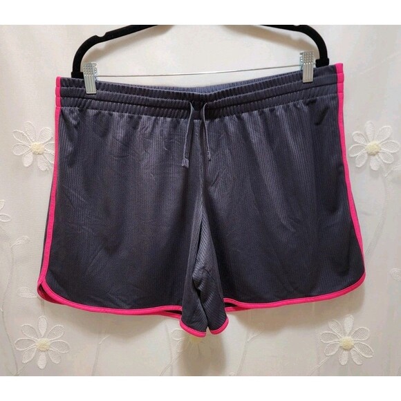 Athletic Works Womens Gray Pink XL Shorts Sporty Running Lightweight Gym Active - Picture 1 of 15